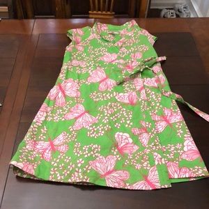Girls Lilly butterfly wrap dress